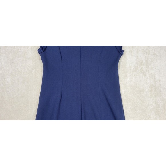 SL Fashions Women's Short Sleeve Dress Lace Embossed Sequin Blue Size 10 - Picture 13 of 16